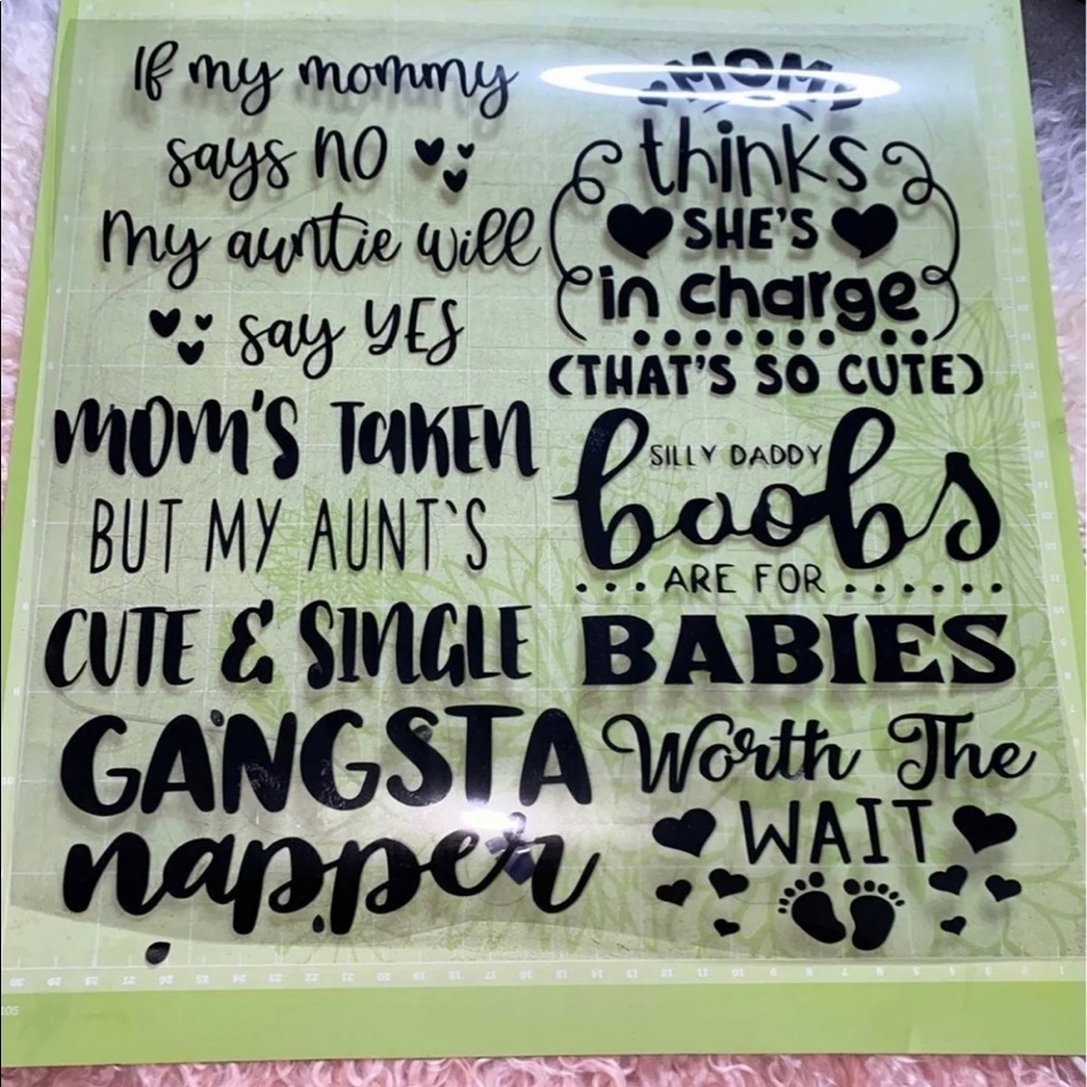 Custom iron vinyl baby girls unisex baby clothes